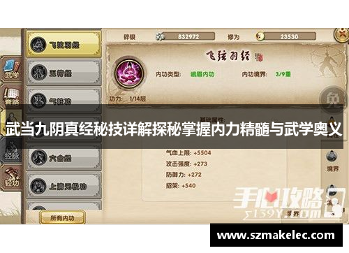 武当九阴真经秘技详解探秘掌握内力精髓与武学奥义