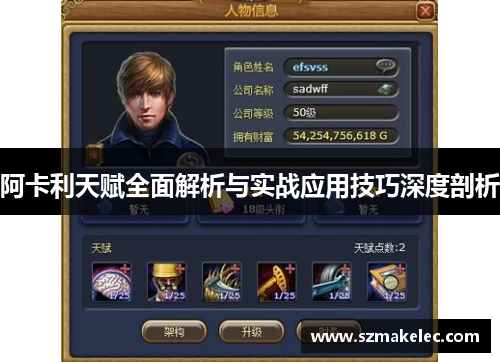 阿卡利天赋全面解析与实战应用技巧深度剖析